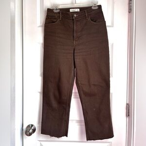 Abercrombie & Fitch Brown High-Rise Jeans